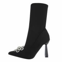 Damen High-Heel Stiefeletten - black