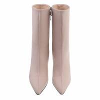 Damen High-Heel Stiefeletten - nude