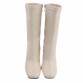 Damen High-Heel Stiefeletten - beige