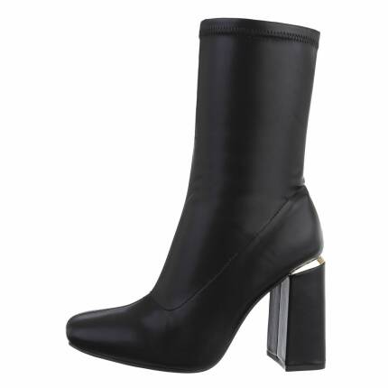 Damen High-Heel Stiefeletten - black