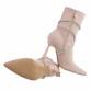 Damen High-Heel Stiefeletten - nude