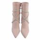 Damen High-Heel Stiefeletten - nude