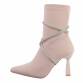 Damen High-Heel Stiefeletten - nude Gr. 37