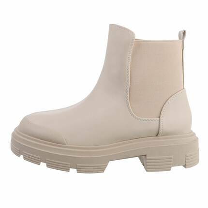 Damen Chelsea Boots - beige Gr. 39