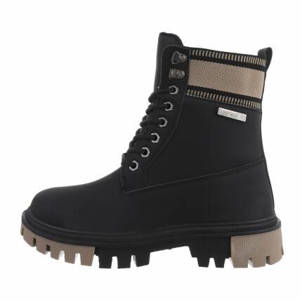 Damen Schnürstiefeletten - black Gr. 38