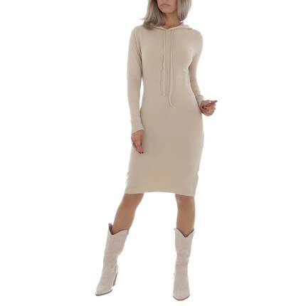 Damen Stretchkleid von GLO STORY Gr. L/XL - beige