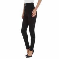 Damen High Waist Jeans von GALLOP - black