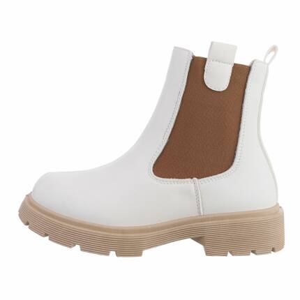 Damen Chelsea Boots - white