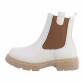 Damen Chelsea Boots - white Gr. 36