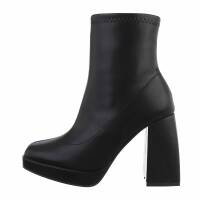 Damen High-Heel Stiefeletten - black