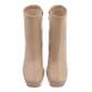 Damen High-Heel Stiefeletten - nude