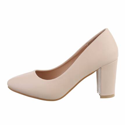 Damen High-Heel Pumps - apricot Gr. 40