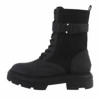 Damen Schnürstiefeletten - black