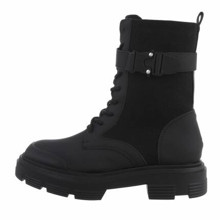 Damen Schnürstiefeletten - black Gr. 37