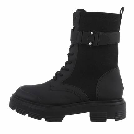 Damen Schnrstiefeletten - black Gr. 37