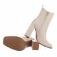 Damen High-Heel Stiefeletten - beige