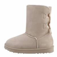 Damen Winterstiefeletten - beige