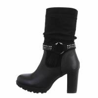 Damen High-Heel Stiefeletten - black