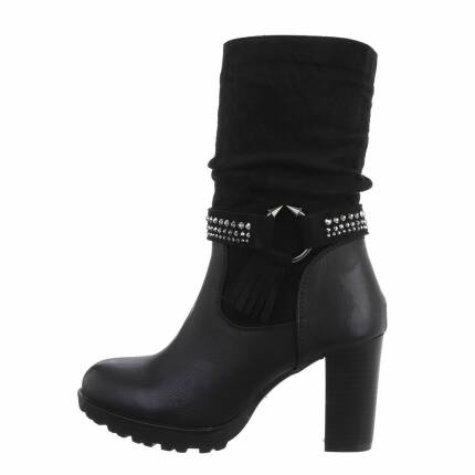 Damen High-Heel Stiefeletten - black Gr. 36