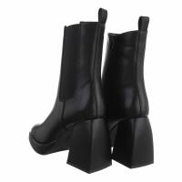 Damen High-Heel Stiefeletten - black