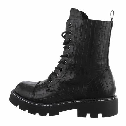 Damen Schnrstiefeletten - black Gr. 38