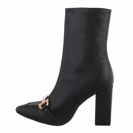 Damen High-Heel Stiefeletten - black Gr. 37