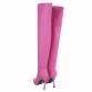 Damen Overknee-Stiefel - pink