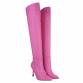 Damen Overknee-Stiefel - pink