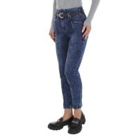 Damen High Waist Jeans von DENIM LIFE - blue