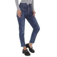 Damen High Waist Jeans von DENIM LIFE - blue