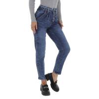 Damen High Waist Jeans von DENIM LIFE - blue