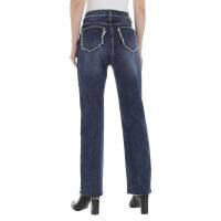 Damen High Waist Jeans von Laulia - blue