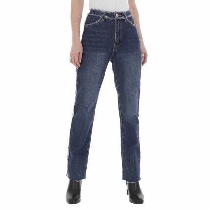 Damen High Waist Jeans von Laulia Gr. S/36 - blue