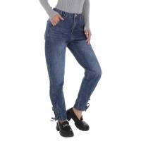 Damen High Waist Jeans von Laulia - blue