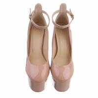 Damen High-Heel Pumps - nude