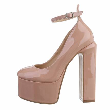 Damen High-Heel Pumps - nude Gr. 38