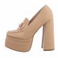 Damen High-Heel Pumps - apricot Gr. 36