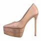 Damen High-Heel Pumps - champange Gr. 40