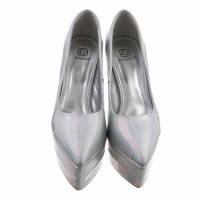 Damen High-Heel Pumps - silver