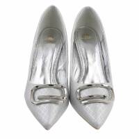 Damen High-Heel Pumps - silver