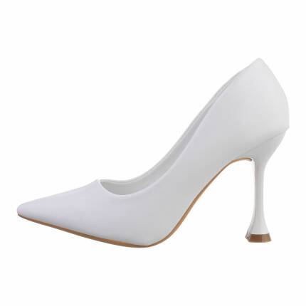 Damen High-Heel Pumps - white Gr. 37