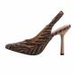 Damen High-Heel Pumps - zebra Gr. 36