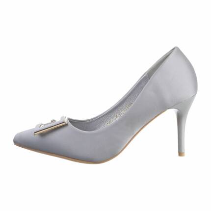 Damen High-Heel Pumps - silver Gr. 36