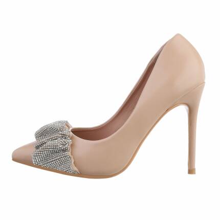 Damen High-Heel Pumps - beige