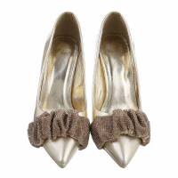 Damen High-Heel Pumps - gold