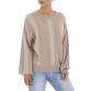 Damen Strickpullover von White ICY Gr. One Size - beige