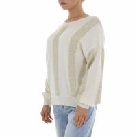 Damen Strickpullover von White ICY Gr. One Size - cream