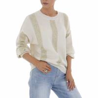 Damen Strickpullover von White ICY Gr. One Size - cream