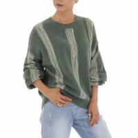 Damen Strickpullover von White ICY Gr. One Size - green