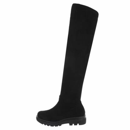 Damen Overknee-Stiefel - black Gr. 36